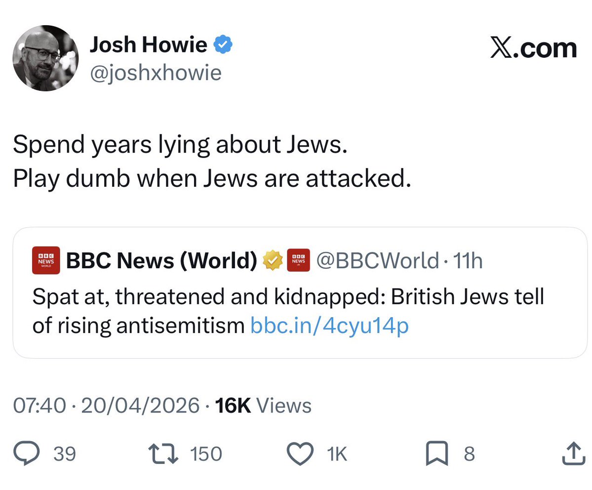 Josh Howie tweet media