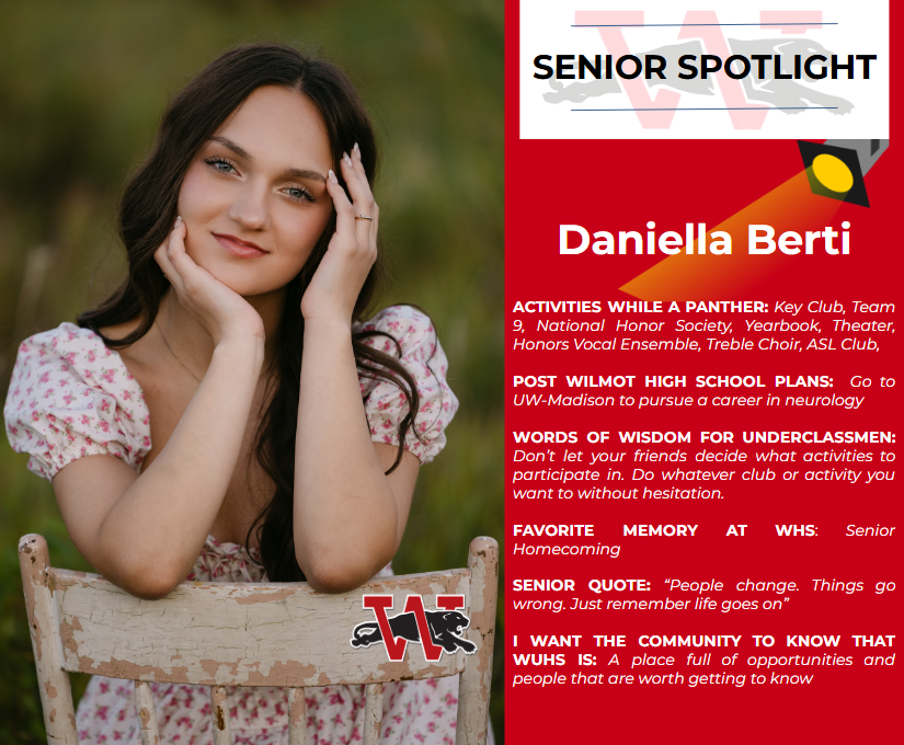 wilmotuhs's tweet image. We love to celebrate each senior as they finish their journey here at Wilmot and head on to new adventures!

Congrats, Daniella! 🐾

#senior #2026 #spotlight #InspiredByWilmot