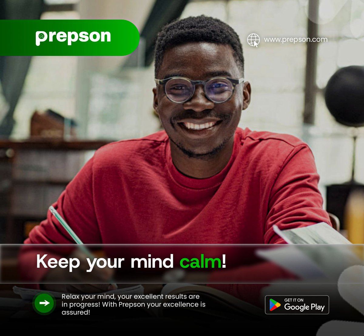PrepsonAI's tweet image. Those expecting to see their results and those that haven't written yet, you don’t need panic to pass to pass. 
Stay calm, stay focused, and trust the work you’ve been putting in…

#Prepson #StayCalm #Anticipation #JAMB2026 #WAEC2026