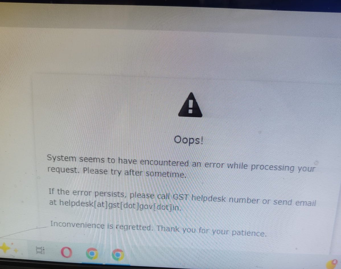 Dealing with GST portal technical issues today! 🤦‍♀️ Many of us couldn't file our GSTR 3B for March 26 on time. So kindly extend the time for filing of this return #GSTIndia #TaxProblems