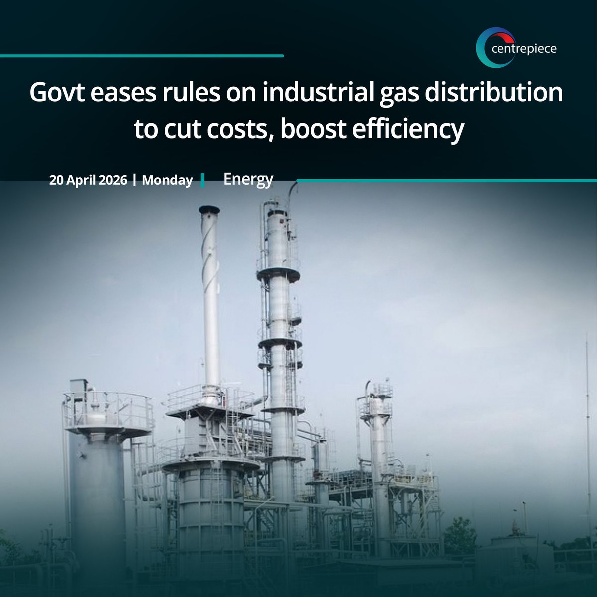 CentrepieceBIZ's tweet image. The #government has simplified the #industrialgas distribution system, allowing factories to rearrange #equipment and #transfer unused gas load with fewer approvals, in a move expected to boost productivity and reduce costs.