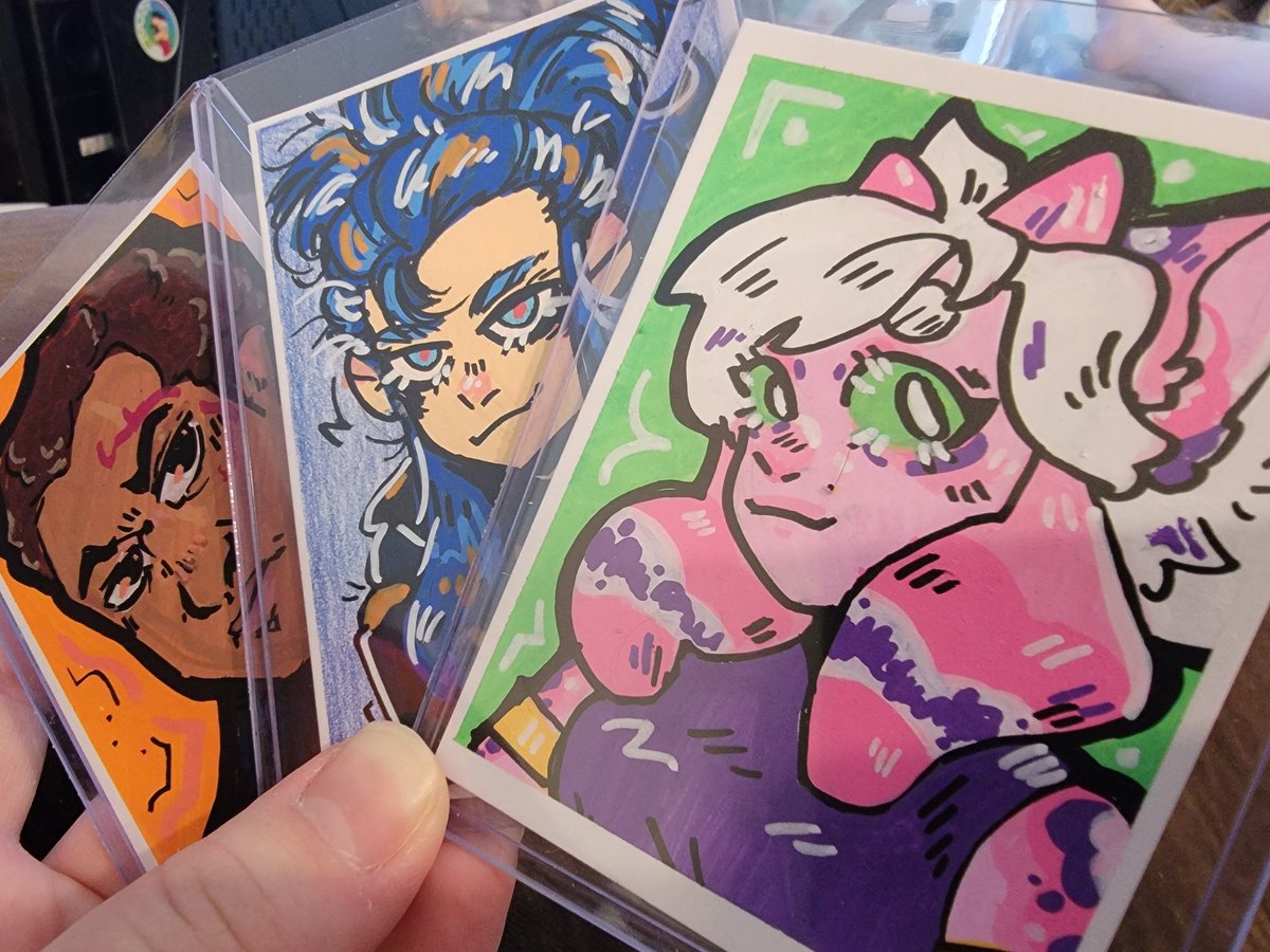 starryeyedtea's tweet photo. I can also do character portrait ACEOS ! https://t.co/8yMvWKoPIs