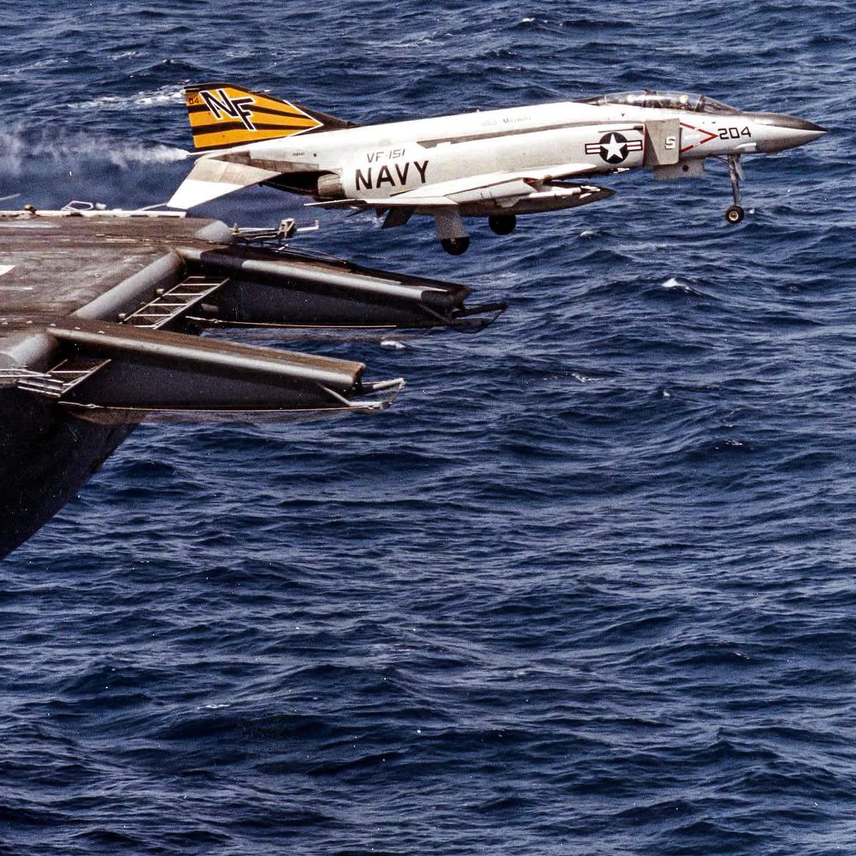 US Navy F-4J Phantom assigned to the 