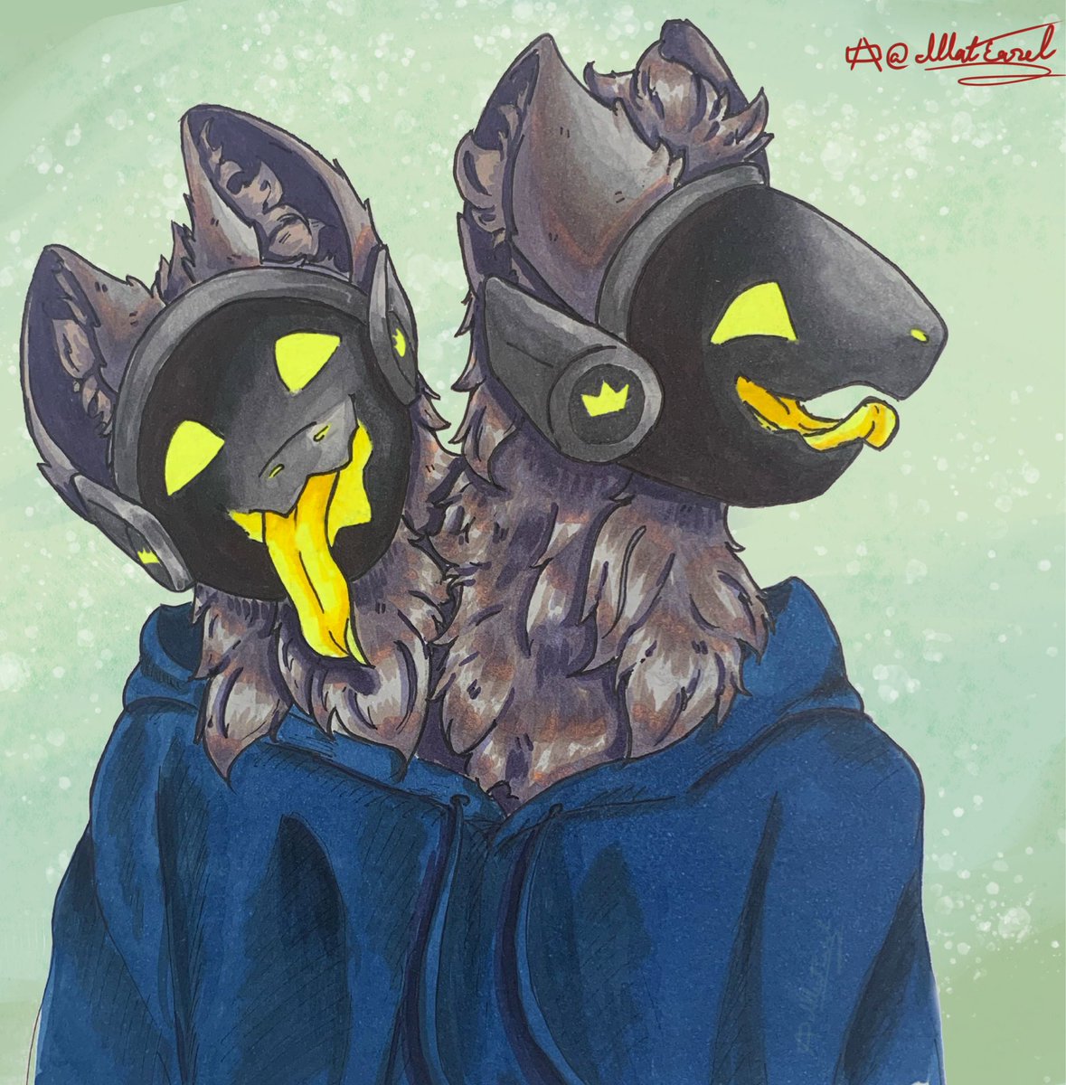 IllAtEasel's tweet photo. Commission completed! For Mister-R 

Thank you for letting me do your protogen :3 heres your goofy tongues you asked for 

:p

#protogen #furryart #furry #proot https://t.co/tsq0Z5UoVB