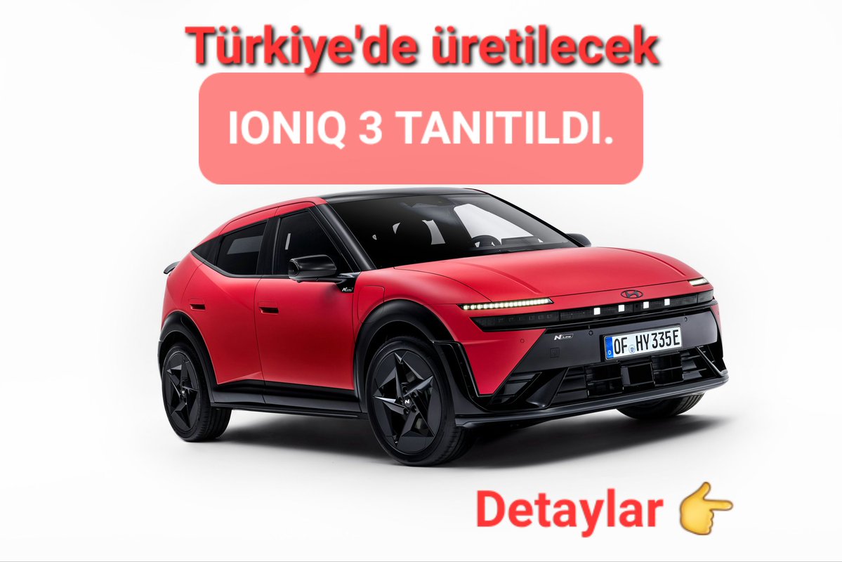 Berkan_Bayram's tweet image. ⚡️Hyundai’nin İzmit’te üreteceği #IONIQ ailesinin en yeni üyesi IONIQ 3 karşınızda. 
Nasıl buldunuz?  
▪️Yeni “Aero Hatch” tasarım felsefesiyle #IONIQ3 aerodinamik verimlilik ile geniş iç hacmi bir araya getirmiş. 
▪️Android Automotive OS (AAOS) tabanlı Pleos Connect