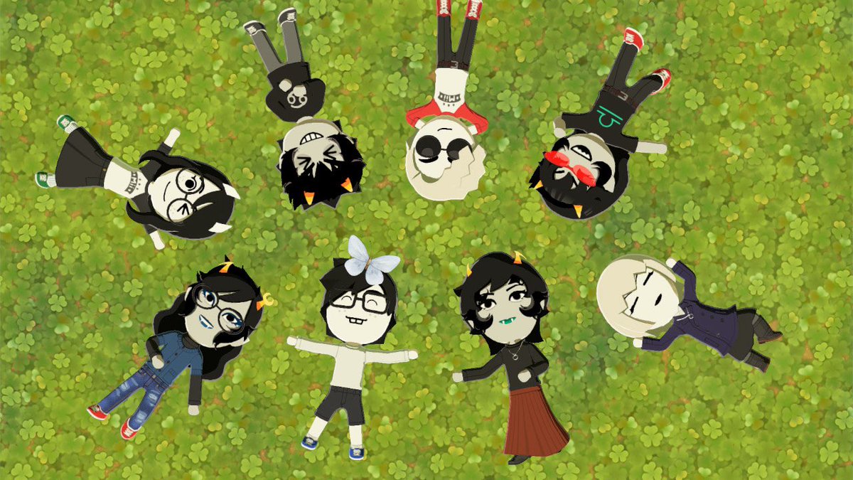 Strawberry_JD's tweet photo. Mii relationships so far:

- John and Karkat are married
- Vriska and Terezi are dating
- Dave has a crush on Jade
- Jade has a crush on Kanaya
- Kanaya and Rose have crushes on each other BUT NO ONE IS MAKING A MOVE

I love this game https://t.co/bPiojIm2uN