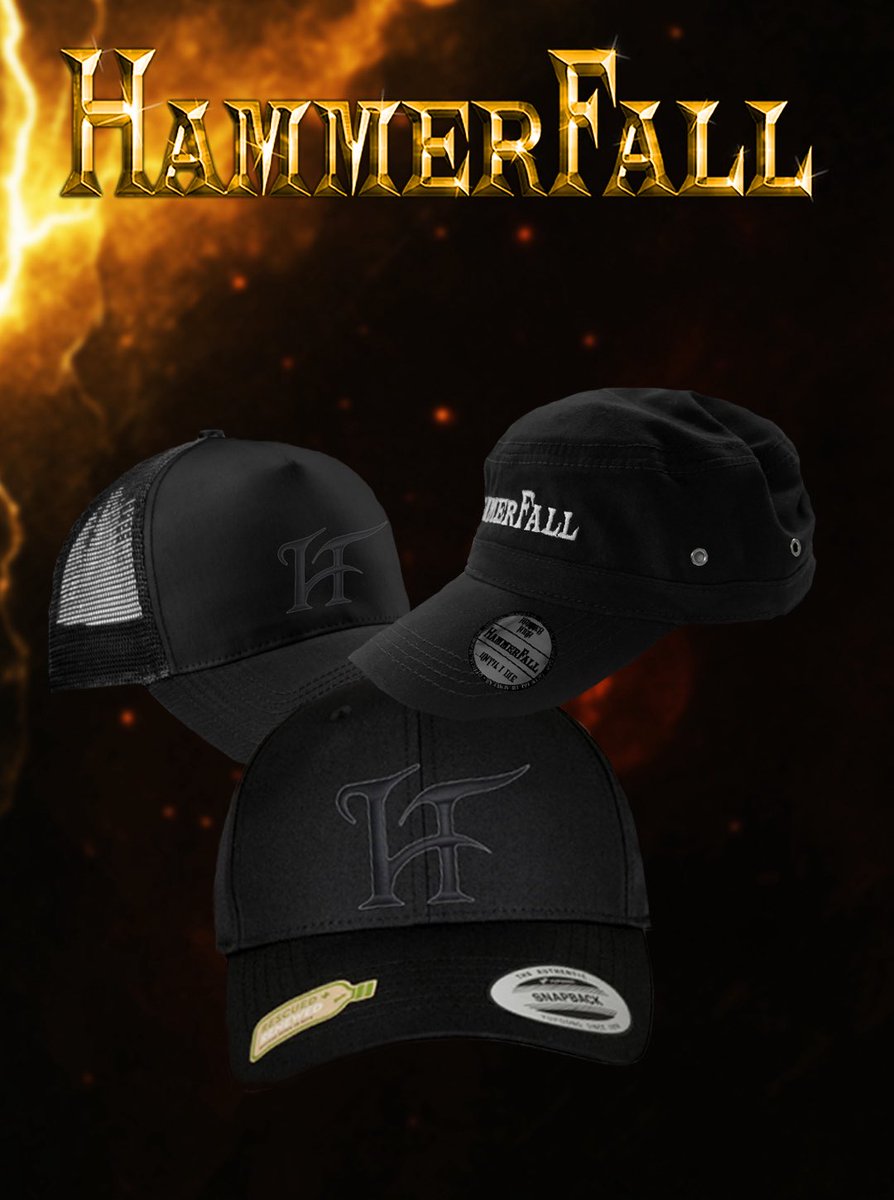 HammerFall's tweet image. Templars, cap season is here! Get your HammerFall cap at: merchandise.hammerfall.net

#HammerFall #merch