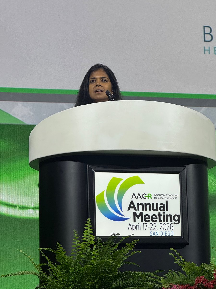 MoffittNews's tweet photo. At #AACR26, Suchi Saria, PhD (@suchisaria @JohnsHopkins), shared how real-time multimodal AI can transform care from reactive to proactive and individualized.

Key takeaways:
• AI enables proactive, evidence-based care at scale.
• Real-time, multimodal data improves early detection.
• Reducing alert fatigue is critical to improving care quality.
• Adaptive models better support complex patient populations.
• Embedding AI into clinical workflows is essential for impact.

#MoffittAACR26