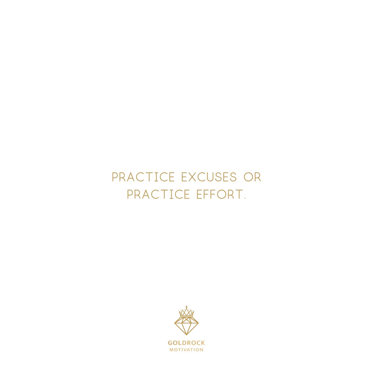 GoldrockM's tweet image. Practice excuses or practice effort.

#discipline
#selfimprovement
#focus