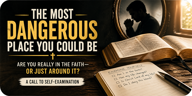 knowjesus's tweet photo. Many people sit close to truth without ever being changed by it. This post confronts the danger of false assurance and calls readers to examine their faith honestly. Real salvation is not a past moment but a present transformation marked by repentance, obedience, and a life surrendered to Christ.

I just published The Most Dangerous Place You Could Be https://t.co/hE3o21Gc1B