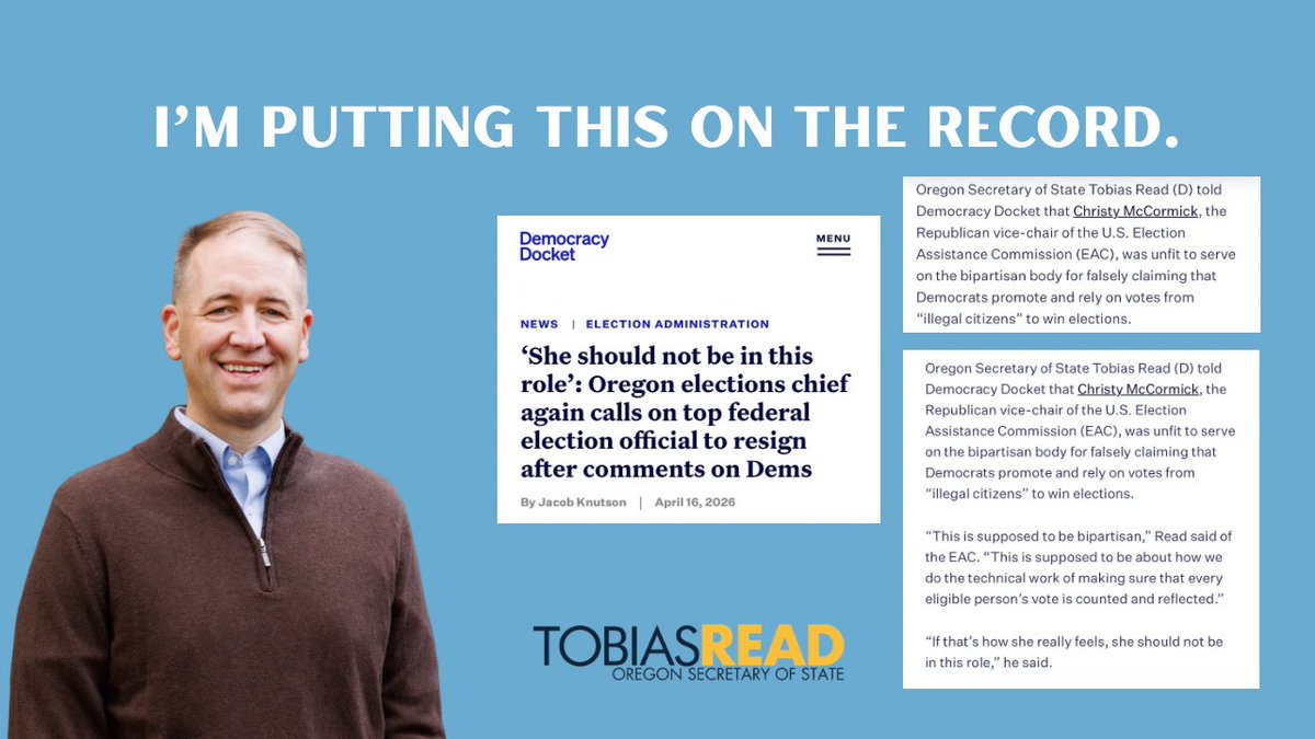 Tobias Read tweet media