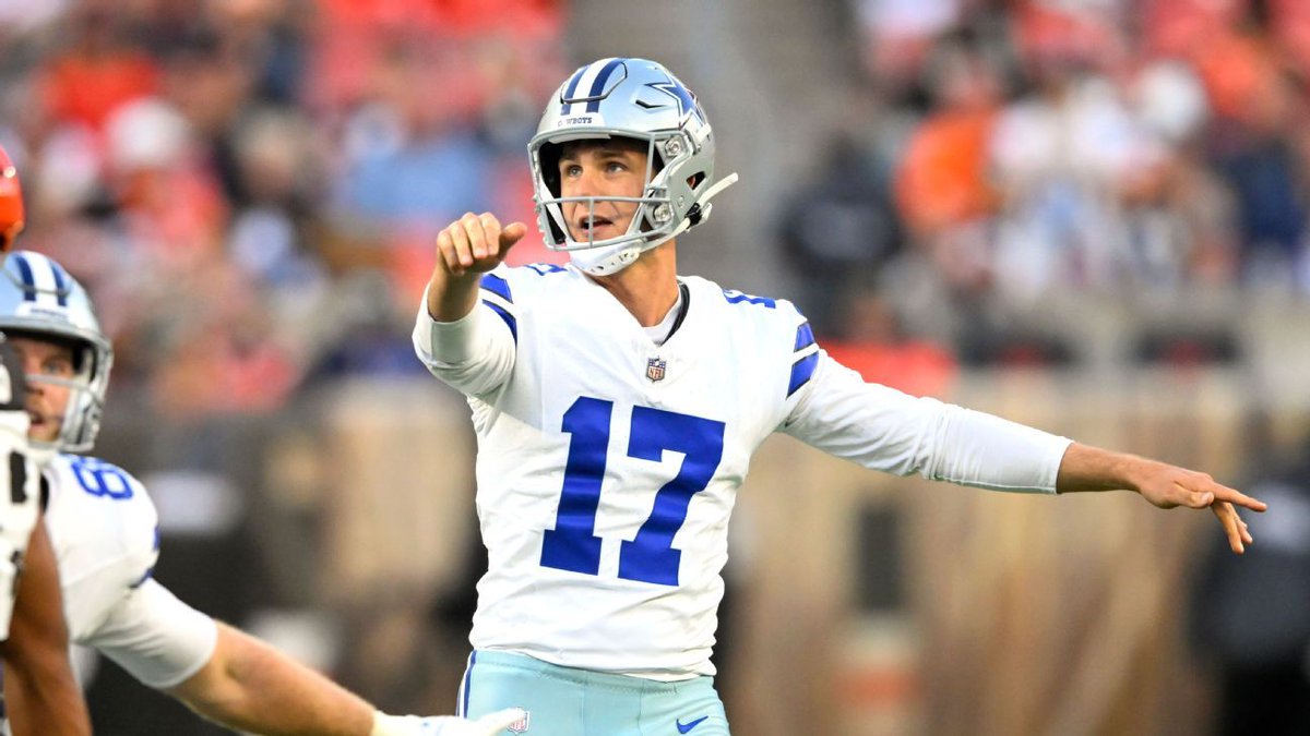 🚨 URGENTE: O Dallas Cowboys e o kicker Brandon Aubrey chegaram a um acordo para uma extensão de 4 anos e US$ 28 milhões, o que o torna o kicker mais bem pago da história da NFL, segundo <a href="/RapSheet/">Ian Rapoport</a>. O contrato faz de Aubrey o primeiro kicker a receber US$ 7 milhões por ano e US$