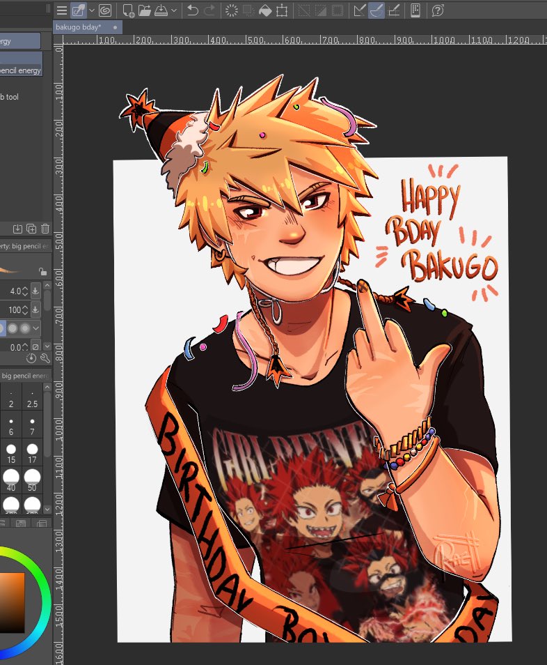 BoxxRae's tweet image. Happy bday bakuhoe #bakugo #mha #bakugokatsuki #krbk