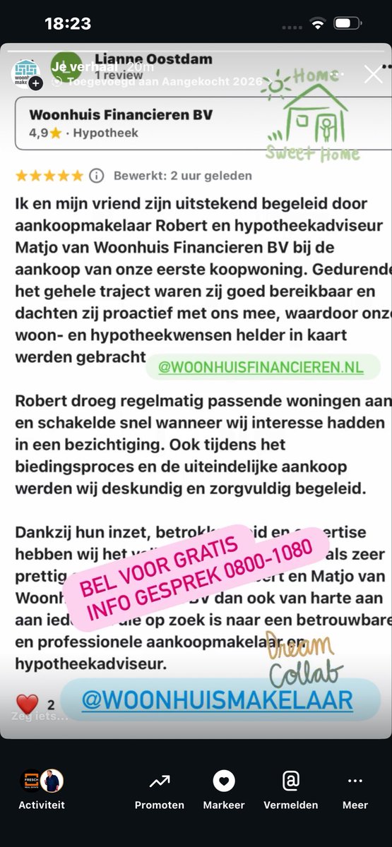 WHmakelaar's tweet photo. Wederom een blije maandag!
Succesvol aangekocht met samenwerking met de collega’s van
@whsfinancieren Dit gaan we vaker doen!
#huiskopen #kopenzonderkijken  #samen #thuis #slim #duurzaam #besparen 0800-1080 ⬅️ gratis infogesprek👊 https://t.co/yTDYLyQ0Lf