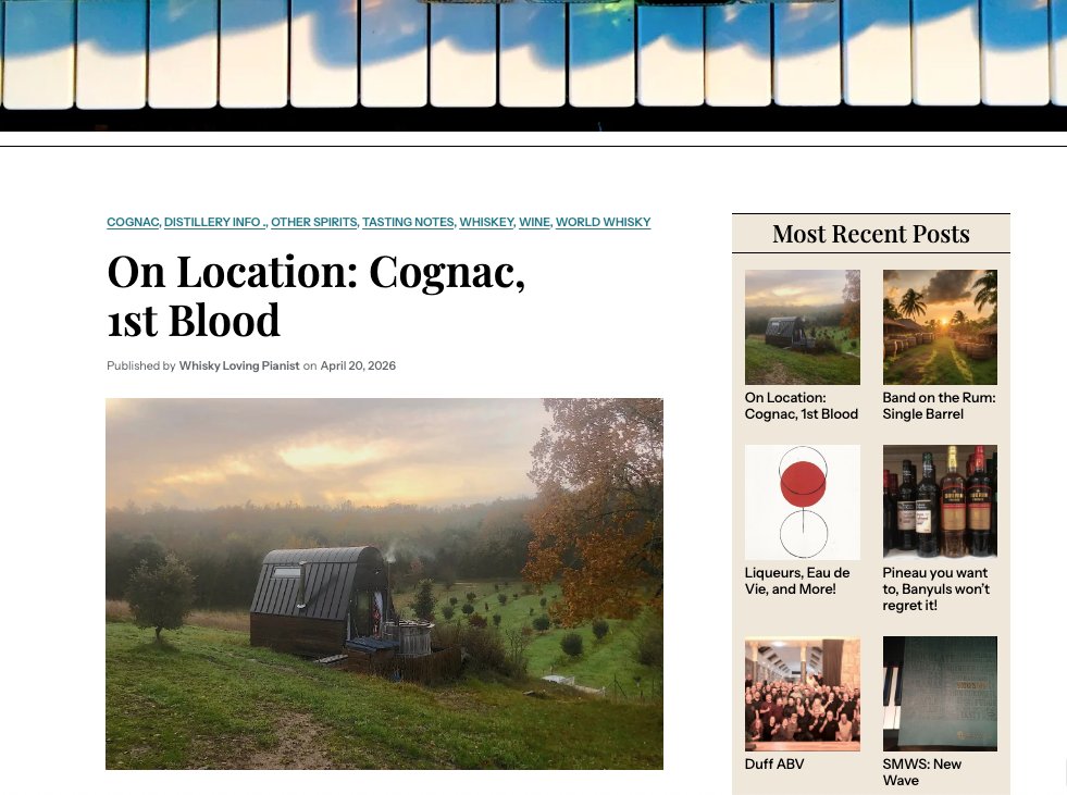 whiskypianist's tweet image. Latest post is up:
whiskylovingpianist.wordpress.com/2026/04/20/on-…

#whiskylovingpianist #whisky #whiskey #scotch #scotchwhisky #singlemalt #singlemaltwhisky #dram #whiskytasting #cognac #pineau #pineaudescharentes #guillonpainturaud #montansier #domainemontansier #wine #chateaudecognac #frenchwhiskey