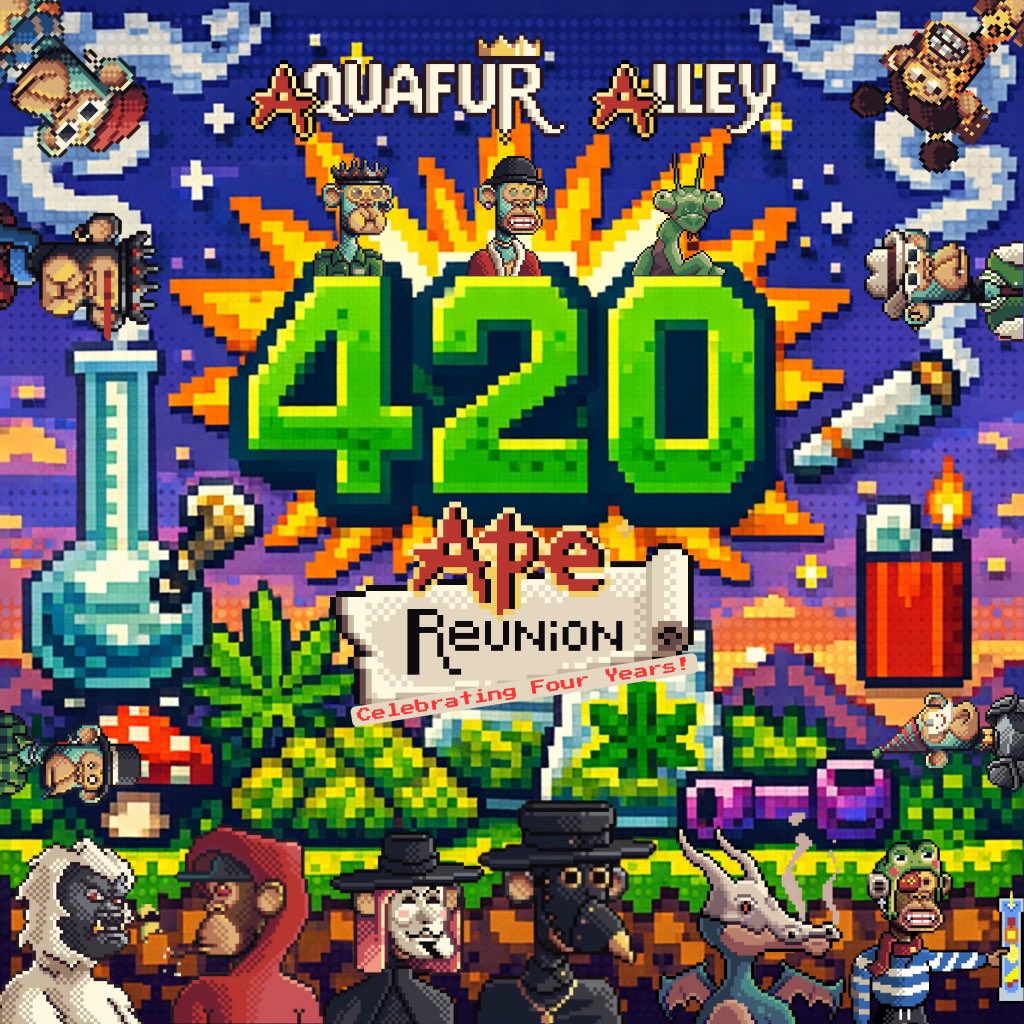 <a href="/ApeReunion/">Ape Reunion</a> HAPPY 4/20 4th BIRTHDAY 🎉