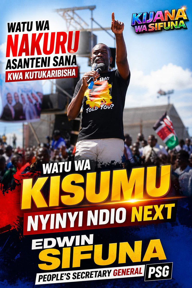 Kibet_bull's tweet photo. Hapa Linda Mwananchi Hakuna Kupumzika. 

Kisumu see you soon. https://t.co/47yoBigqke