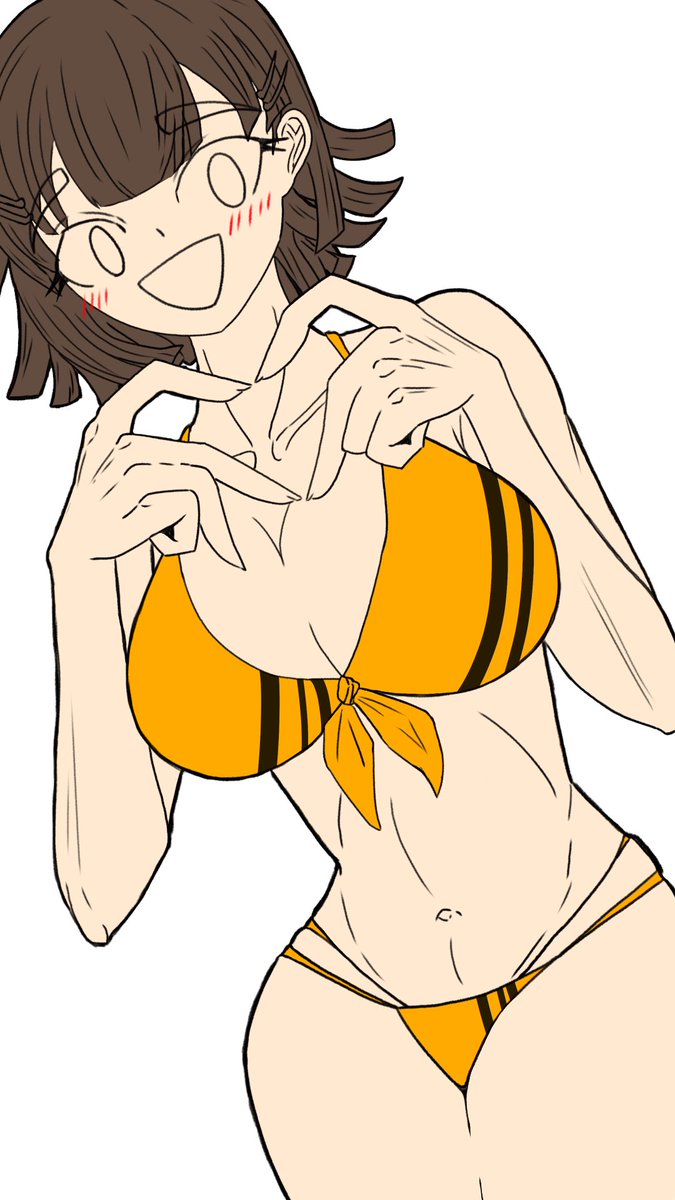 clockhatokei_s's tweet photo. 水着の柄をシンプルな無地にするか
ストライプ（ちょっと虎柄っぽく）を入れるか迷ってる

どっちがいいですかね？

（なお、このポストは寝落ちしてなければ2時半ごろに削除） https://t.co/j6CguxA6ow