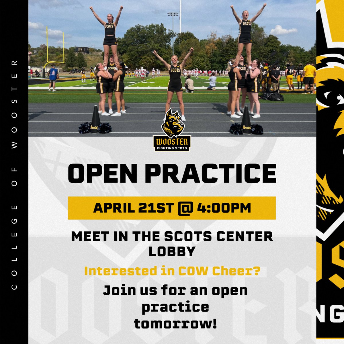 College of Wooster Cheer tweet media