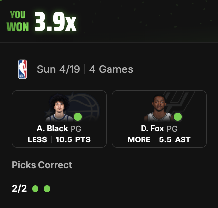 betparlayers's tweet image. BANG x3 😭

Literally just grabbed the top plays from the tools 🤷‍♂️

free trial below 👇🏻 
parlayersfs.com

#PrizePicks #Pick6