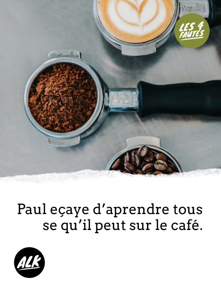 alk_info's tweet image. Les 4 fautes

Pouvez-vous m’aider à corriger les quatre fautes dans ma phrase ?

Can you help me correct the four mistakes in my sentence?

#learnFrenchwithArnaud #challengeyourself #practice