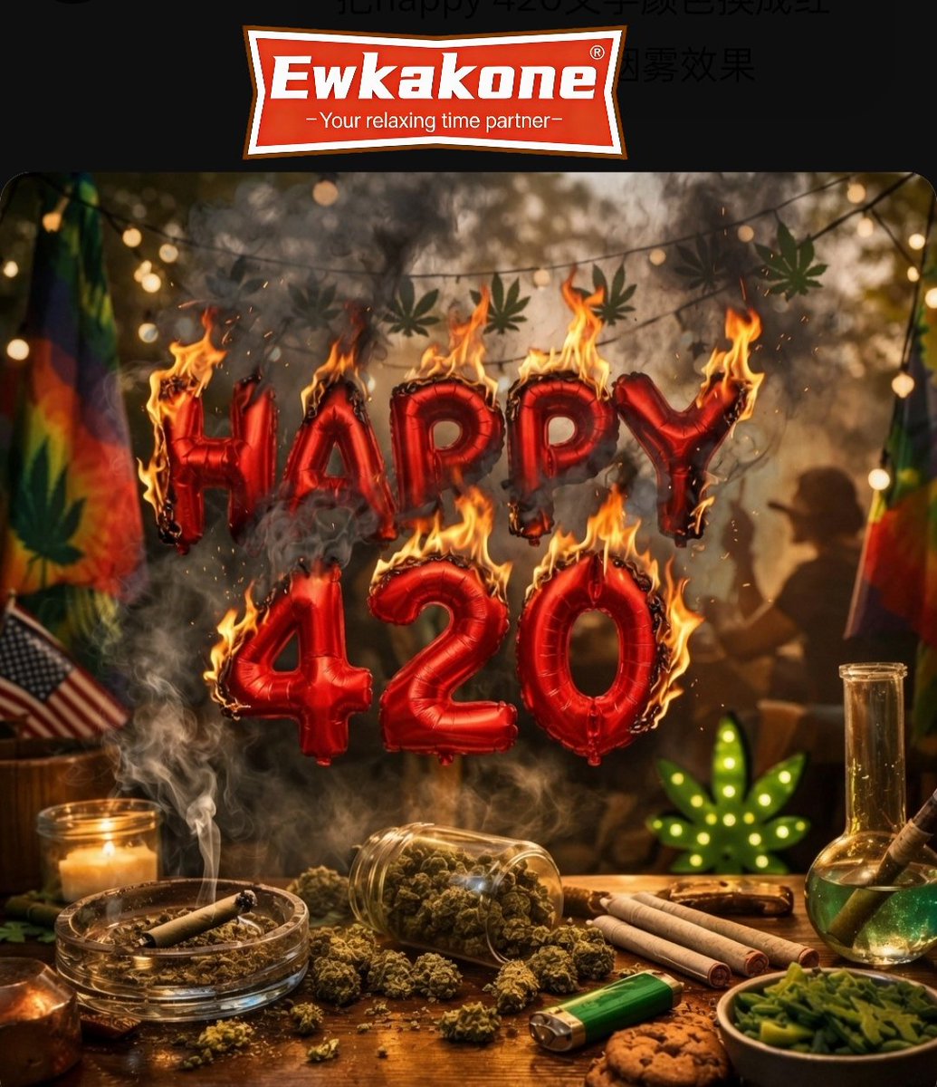 ewkakone's tweet photo. Happy 420 Cannabis Day to all cannabis enthusiasts! #420weed #Ewkakone #prerolledcones #slowburning #happy420 💨💨💨 https://t.co/qKTAAlNMJt