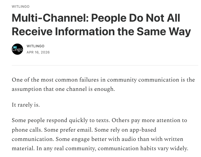 witlingo's tweet photo. We often assume that sending a message means it’s been received.   Sometimes, that's a bad assumption.  The question isn’t “Did we send it?”    The question should be: “Did they receive it?”
#CustomerEngagement #DigitalCommunication
https://t.co/BvKGUs5EJr https://t.co/aXj0KwUy3Z