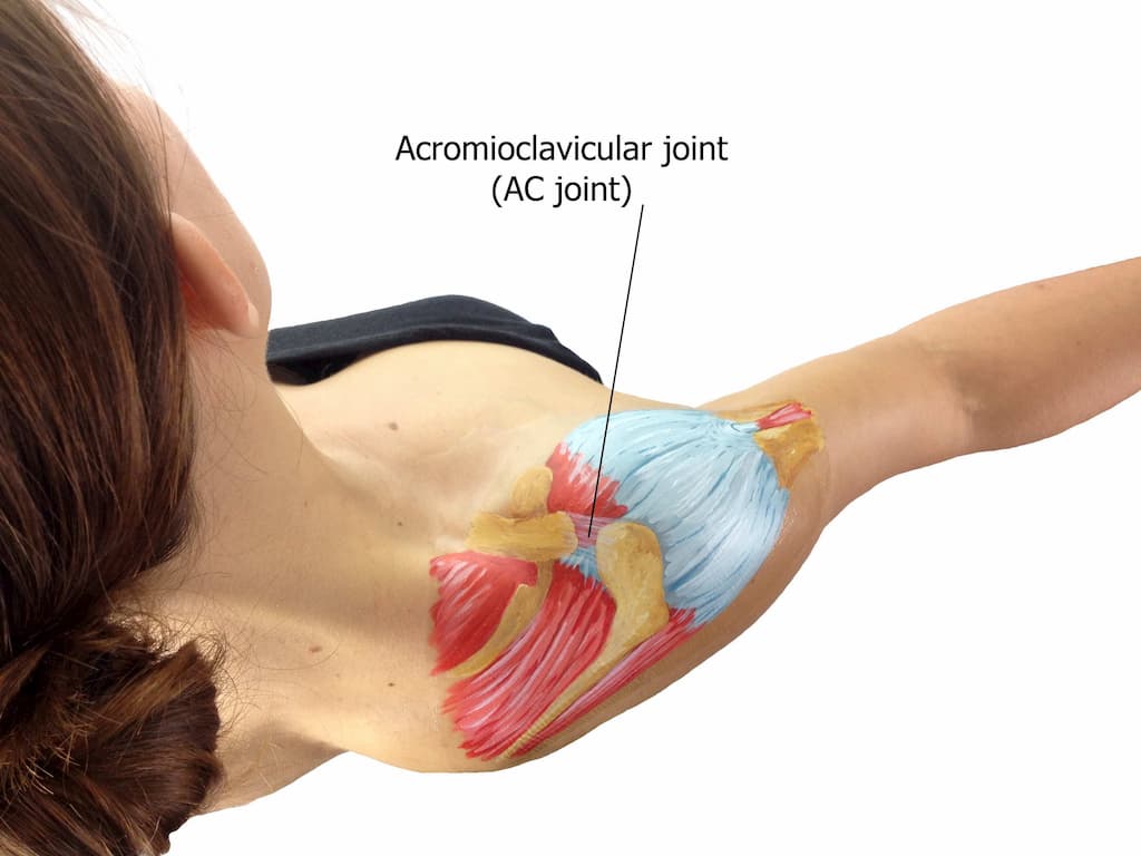 The bell van riet test evaluates the AC Joint as a cause of shoulder pain. The patient actively adducts and flexes the arm across the body toward the opposite shoulder. The patient is then asked to maintain this position against a downward force. A positive test is indicated by