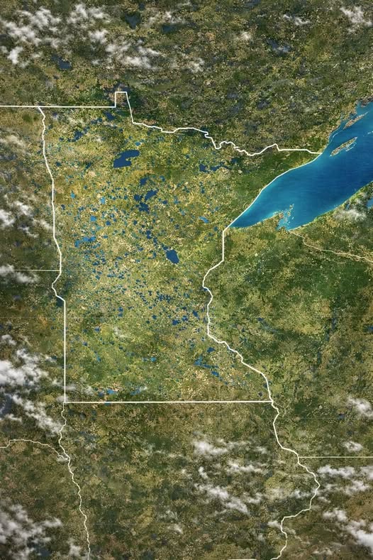 I grew up going to the lake. My mother said I could swim before I could walk. I still go to the lake as often as I can. This post is Minnesota (copied from FB).

The lakes of Minnesota sit across the state like thousands of pieces of blue glass scattered across the land, quietly