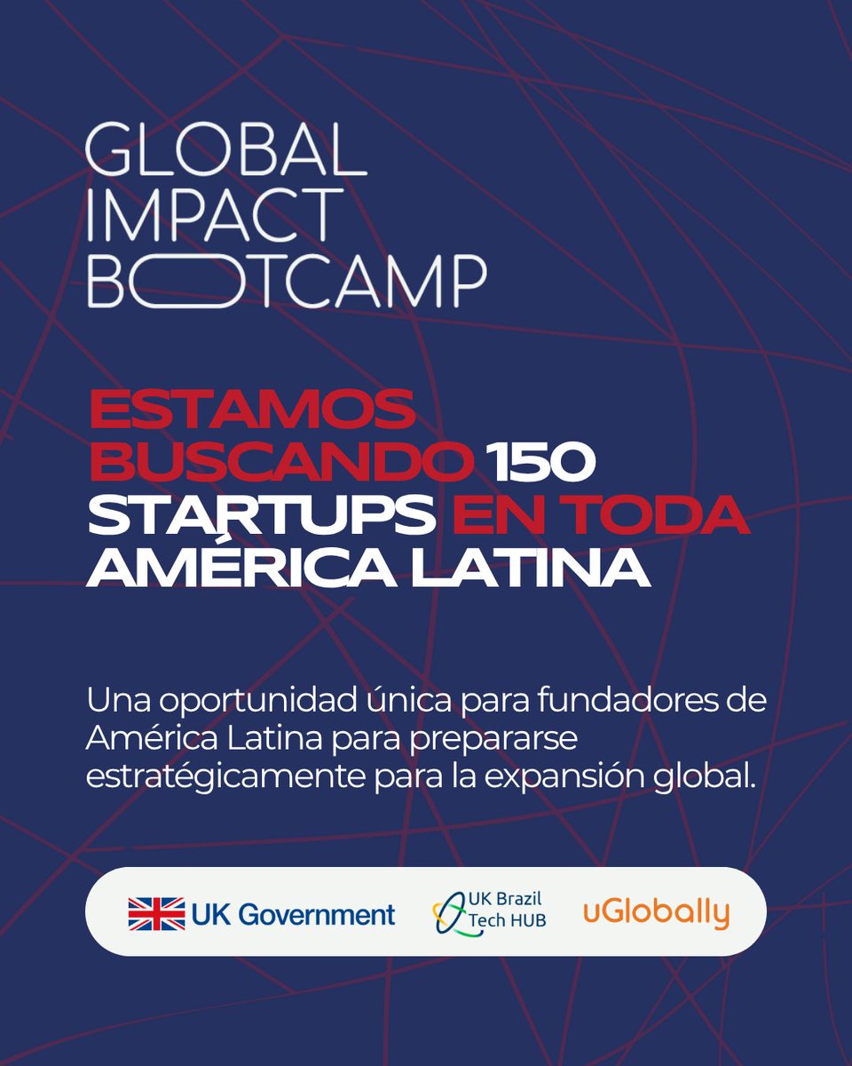 UKinArgentina's tweet image. Founders de Argentina 🇦🇷: su expansión al Reino Unido 🇬🇧 empieza con el Global Impact Bootcamp.

Este programa seleccionará 150 #startups de América Latina para mentorías, workshops y conexiones reales con el ecosistema británico.

🚀 Inscribite acá:
uglobally.com/global-impact-…