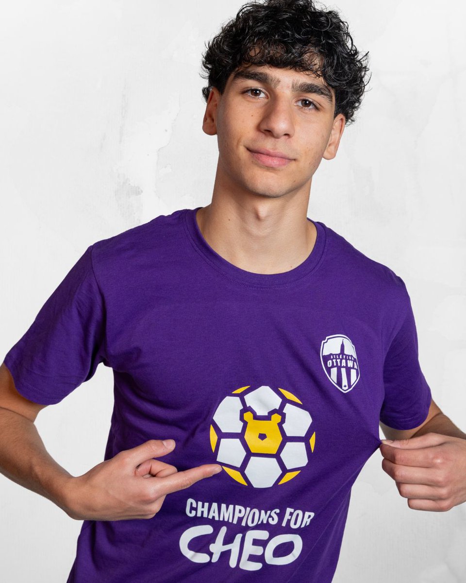 atletiOttawa's tweet image. Introducing our limited edition ATO X CHEO t-shirt 💜🧸

Grab yours on Sunday, April 26 at our Home Opener with proceeds going directly to CHEO Foundation to support children and families in our community.

#Champions4CHEO #CHEOFoundation #CommunityFirst