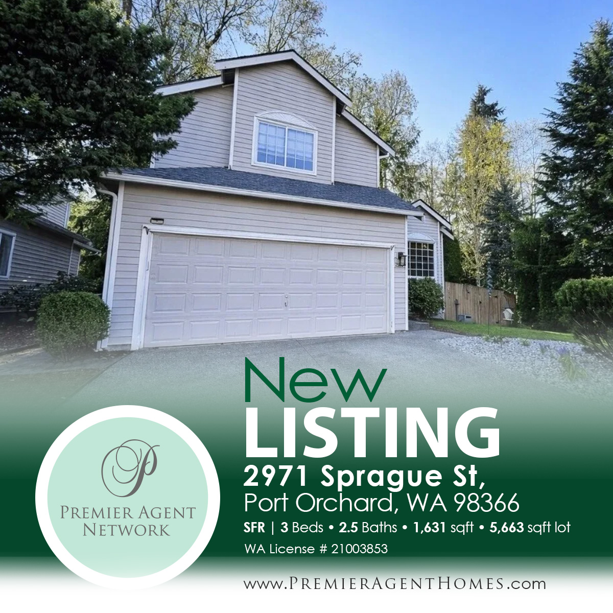 PremierAgentN's tweet image. ** New Listing **
2971 Sprague St, Port Orchard, WA 98366 | $550,000
SFR | 3 Beds • 2.5 Baths • 1,631 sqft • 5,663 sqft lot
Listed by Yazmin Mendoza with Premier Agent Network Washington

#PortOrchard  #WA #Washington #WashingtonHomes #SingleFamily #PremierAgentNetwork