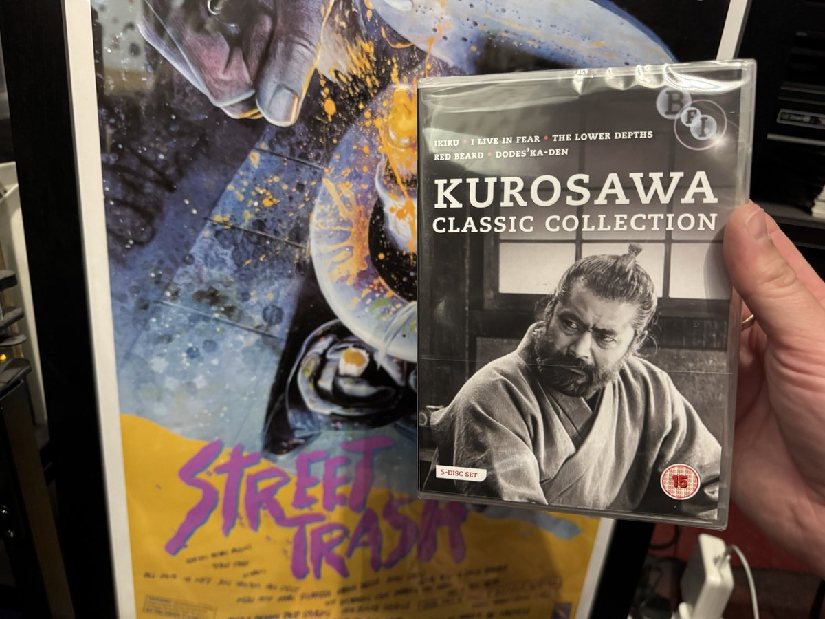 jasonimpey's tweet image. This set of the early work from Akira Kurosawa contains the film that inspired Street Trash - Dodes’ka-den, which is discussed on the new epic 4K release of Street Trash from @Lightbulb_Films #akirakurosawa #classicfilms #bfi #dvd #physicalmedia