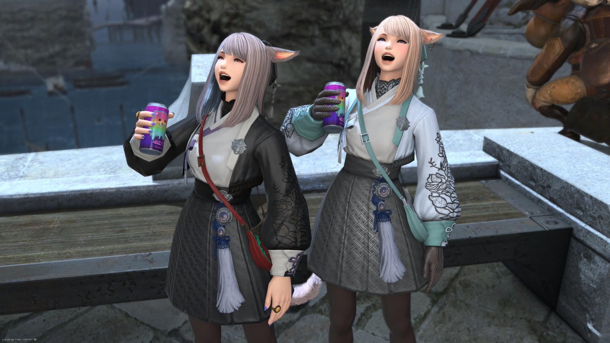 chamoFF14's tweet image. (ﾟ∀ﾟ　):∴ﾌﾟﾊｰｯ
#FF14
#ミコッテ
#PS5