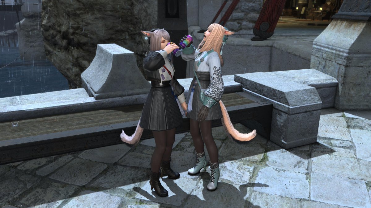 chamoFF14's tweet image. (ﾟ∀ﾟ　):∴ﾌﾟﾊｰｯ
#FF14
#ミコッテ
#PS5