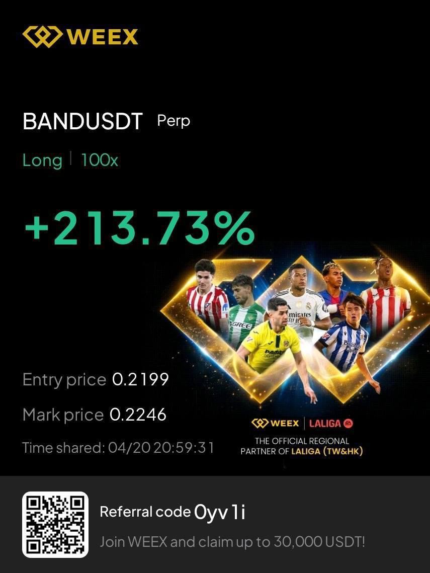 RahulSi87583641's tweet image. #Feedback on #BAND/USDT

Join our free telegram channel 👇 

T.me/CRYPTOMOONSIGN…