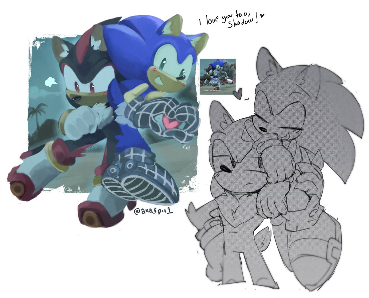 I know what you are!! 💙🖤#sonadow #sonicprime