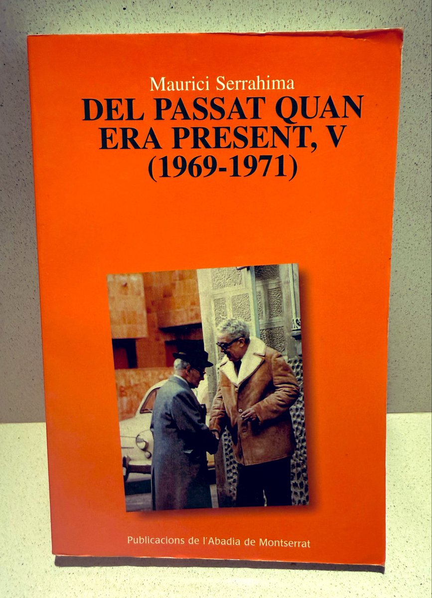 marpa1214's tweet photo. #SPX6900 #LlibresBombeta #books #BooksSale #UsedBooks #libros #LibrosUsados #llibres #livres #bücher #libri

«Del passat quan era present, V (1969-1971)» de Maurici Serrahima. https://t.co/8shn9NIiwA