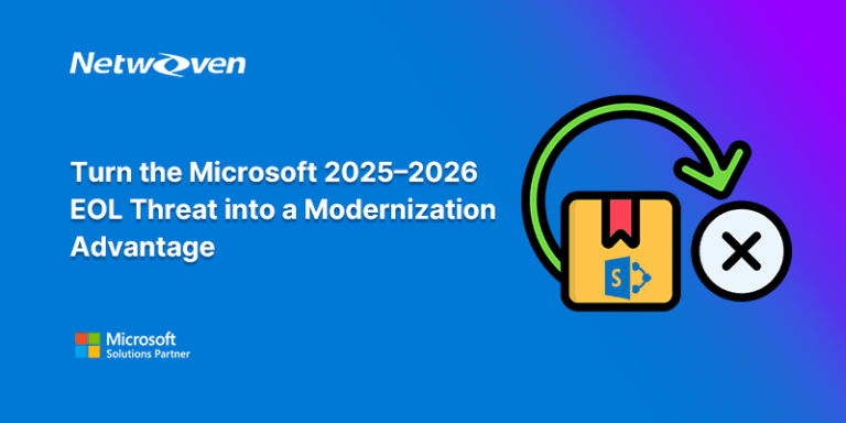 Netwoven's tweet image. 2 dates. Big risk shift:
Apr 14, 2026—Exchange 2016/2019 ESU ended
Jul 14, 2026—#SharePoint 2016/2019 + Designer EOL

De-risk now, don’t miss the window.
Use AI-led assessment + structured migration to stay on track. Read more 🔗 zurl.co/Yr2Qq 
#Microsoft365 #EOL