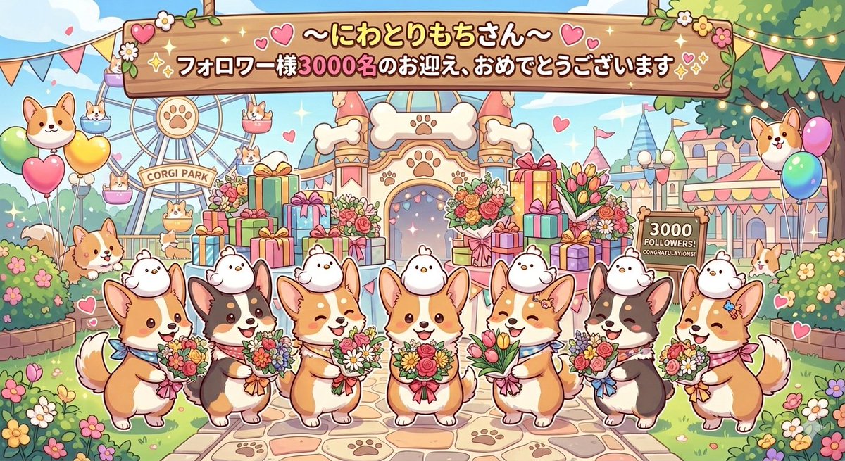 mofuristkoubou3's tweet image. #AIArt #Congratulations
にわとりもちさん✨
フォロワー様3000名のお迎えおめでとうございます( 〃▽〃)✨💘✨
これからも宜しくお願いします( 〃▽〃)✨💘✨