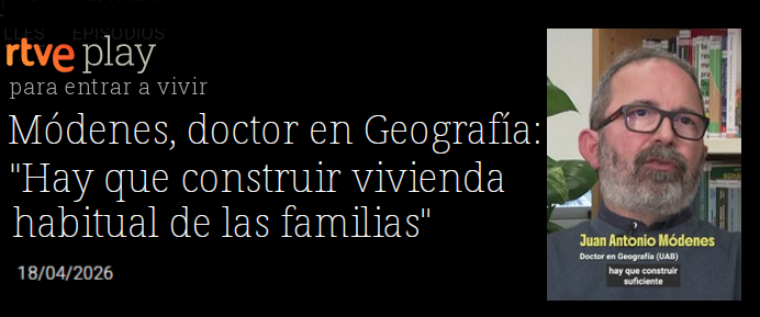 Geografia_UAB's tweet photo. @ModenesJA de @Geografia_UAB i @CEDemografia al programa especial de RTVE "Para entrar a vivir".
https://t.co/pSUidCf8Ea https://t.co/ATLptphxki