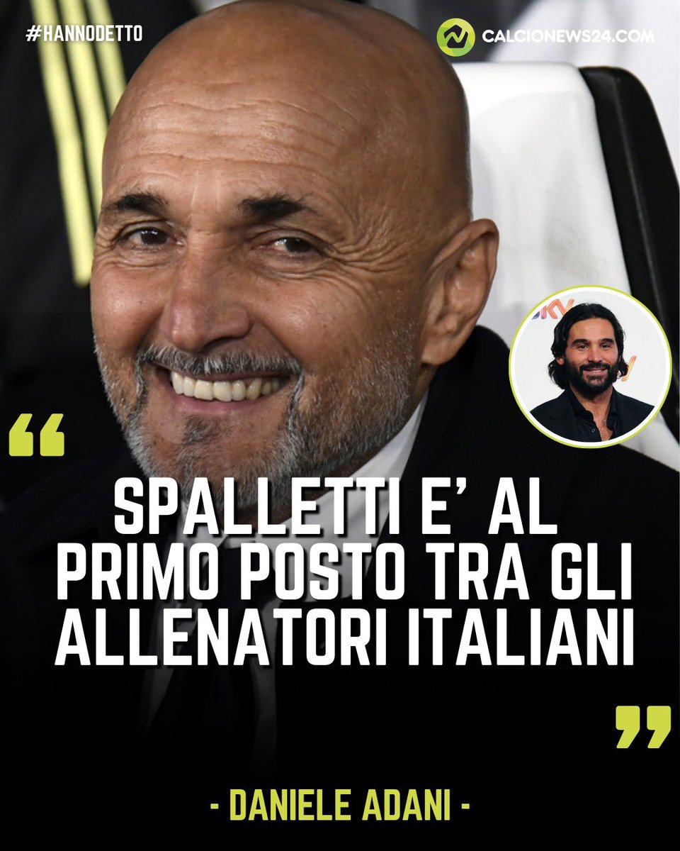 CalcioNews24's tweet image. 👑 Lele #Adani incorona Luciano #Spalletti 

⚪️⚫️ Ne ha parlato così a La Nuova DS: “Io lo metto al primo posto degli allenatori italiani, come anche conoscenza e genialità nel generare calcio”

#Calcionews24 #Juventus