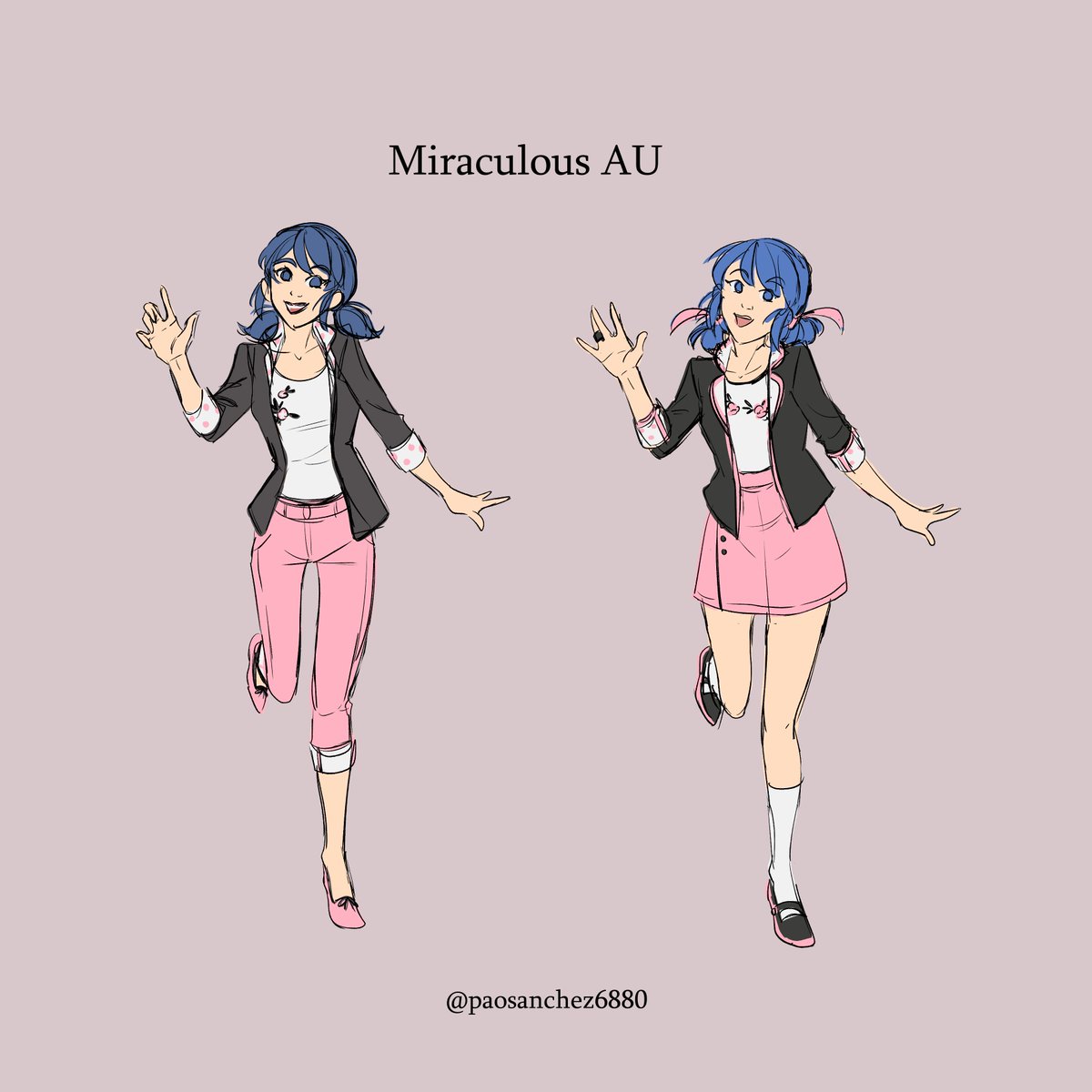 paosanchez6880's tweet image. Últimamente he estado trabajando en un AU de Miraculous, donde intercambian poderes 🐞🐈‍⬛. 

Estos son mis diseños conceptuales de Marinette.

#miraculousladybug #marinette #ladynoir #fanart #alternativeuniverse