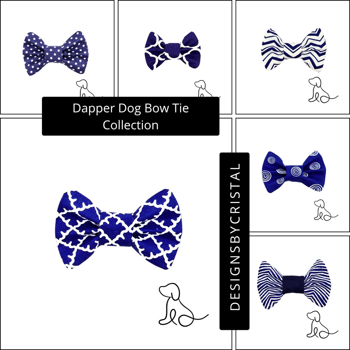 DsignsbyCristal's tweet image. Keep your pup looking sharp with our Navy &amp;amp; White Dapper Dog Collection! 🐾 From dots to chevrons, we have the perfect look for furbaby!
​SALE: Buy 3+ items &amp;amp; get 25% OFF!
designsbycristal.etsy.com/listing/449092…
#wiseshopper #dogsoftwitter #craftbizparty #epiconetsy #twitterdogcommunity