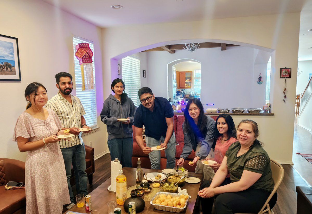 Sunil_KumarKR's tweet photo. So much to celebrate in the lab lately! 🎉
Welcoming our new postdoc @nandhakumarss94, celebrating poster award to @YuvrajChopra100 &amp; multiple April birthdays!
#IndianChaats #Bhelpuri #Golgappe
Nothing better than polaroid moments with the lab 📸 lots of memories in the making! https://t.co/JuXbc3RSxS
