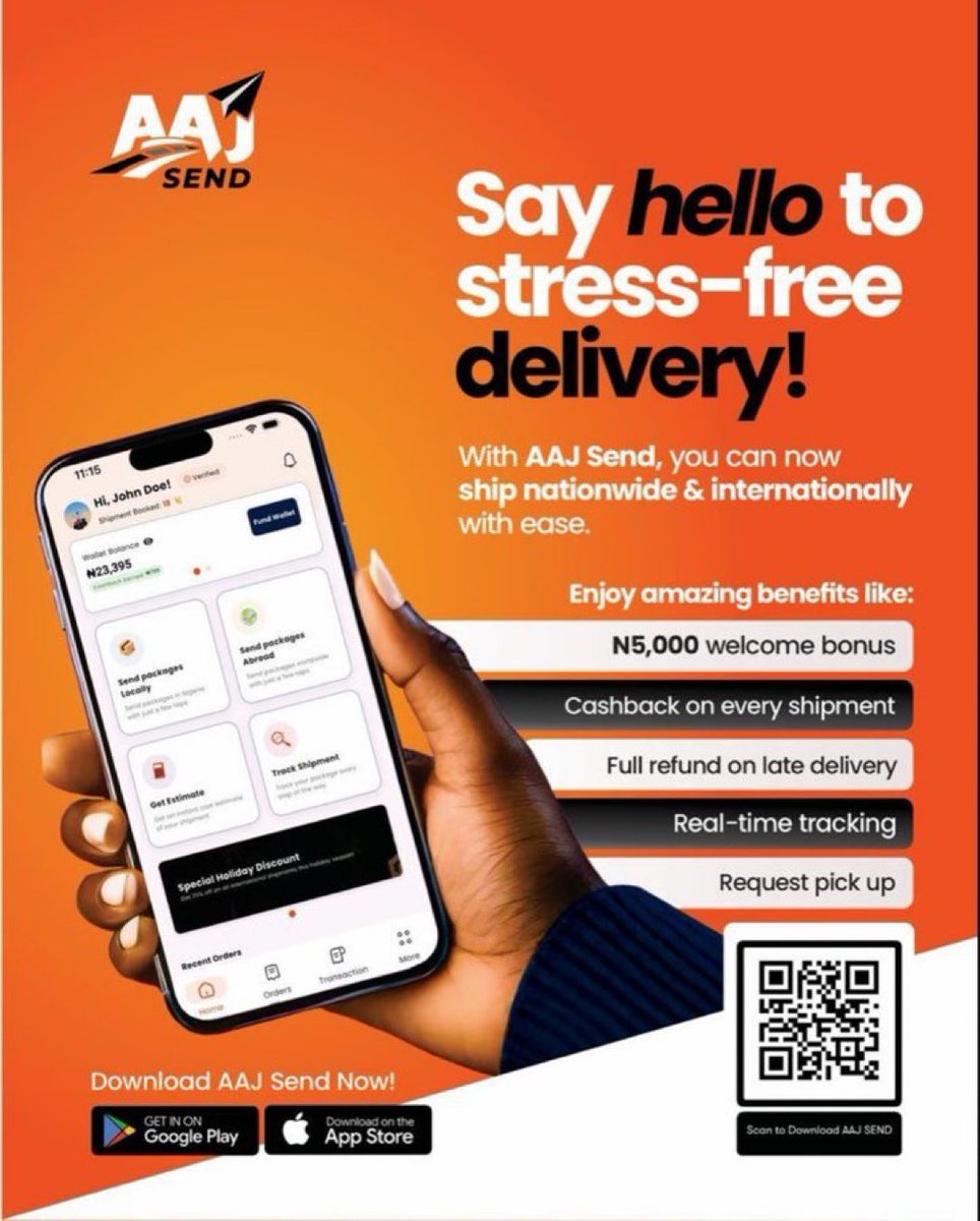 MukyaalaJ's tweet photo. From booking to delivery, everything just works better with @aajexpressng. #AAJSend is the app you need. https://t.co/I3B3pT5JWD