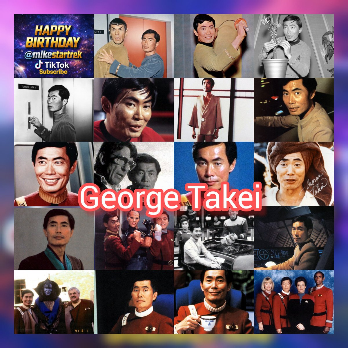 Mikestartrek1's tweet image. Happy Birthday George Takei (born 20 April 1937), best known as Hikaru #Sulu in  #StarTrek #TOS, He later voiced Sulu in Star Trek: #TAS &amp;amp; other guest characters. He then reprised the role in the first six Star Trek movies &amp;amp; Star Trek: #Voyager  third season episode "Flashback