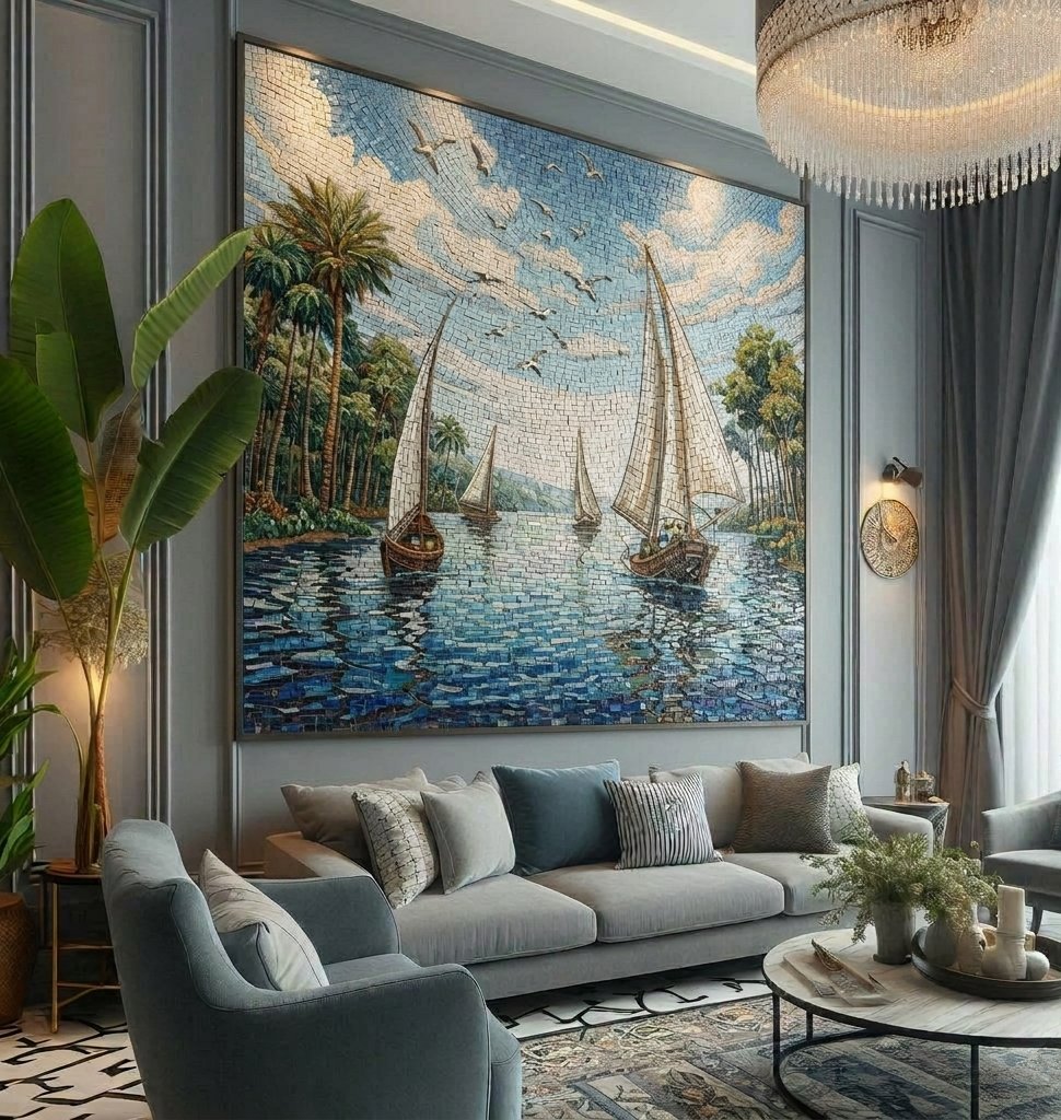 MosaicsLab's tweet image. Thousands of stones. One calming space. mosaicslab.com/blog/the_psych… #CustomMosaicArt #MosaicWallArt #InteriorDesign #HomeDecor