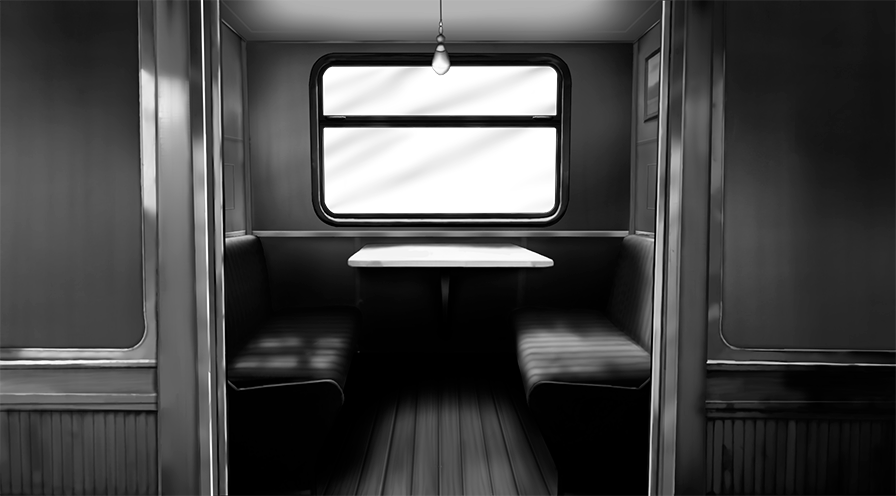 fruit_capybara's tweet image. The train cars will look something like this. We decided that the view from the corridor into the compartment looks more interesting than from inside.
#indiegamedev #visualnovel #background