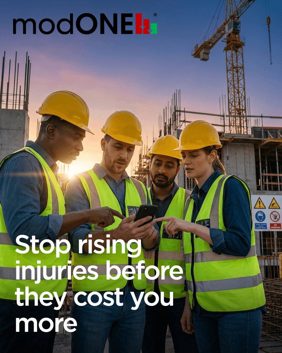 modONEConnect's tweet image. Rising injury rates reveal where safety engagement breaks down. Don't miss early warning signs. Use real-time safety nudges to close gaps and prevent injuries.

Assess your injury risks now getmodone.com #modONE #SafetyBot #SafetyBotAssistant
